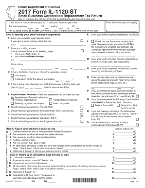 Form 1120 St