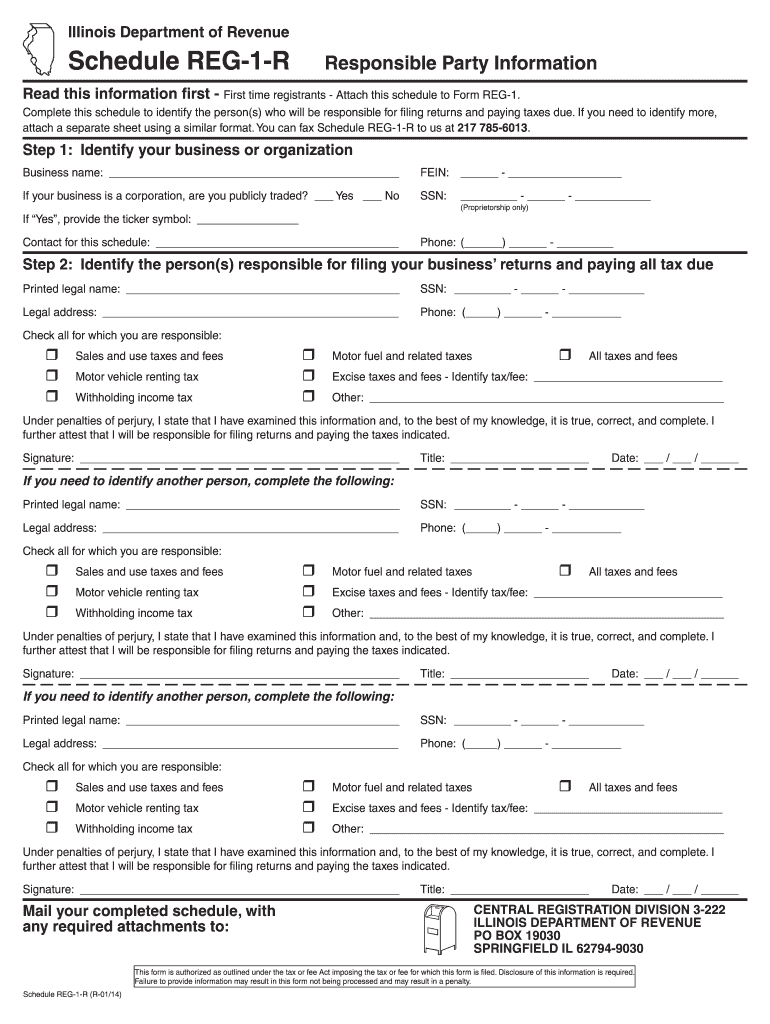 Reg 1 R  Form