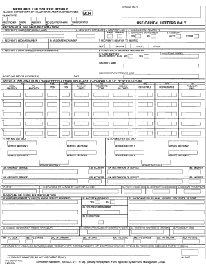 Hfs 1500 Form for Radiology Service