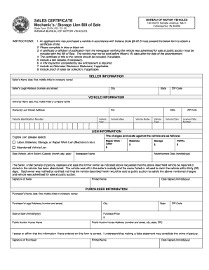 Indiana State Form 23104 Fillable