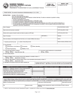 Indiana Form 103 Short