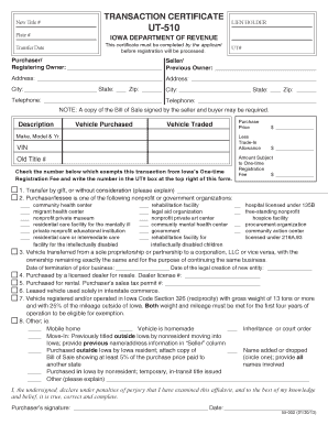 Ut 510 Form