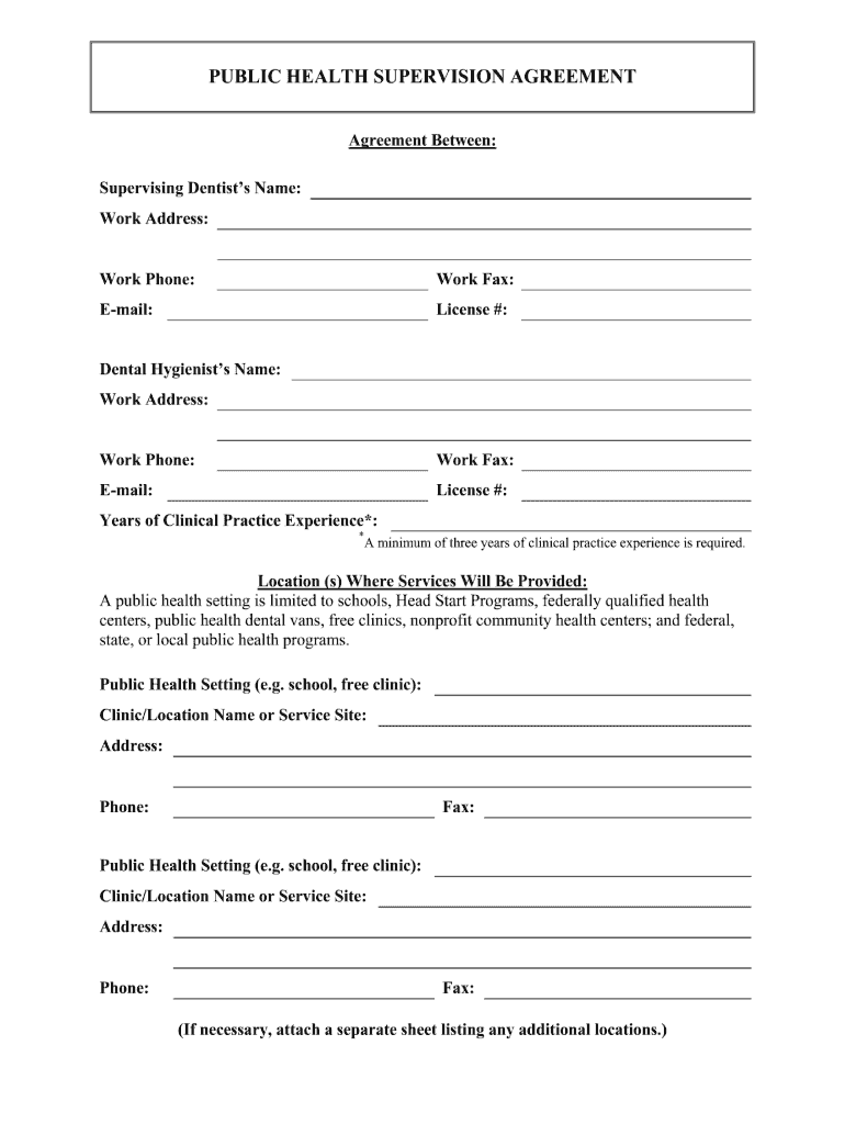 Printable Supervision Template Form Fill Out And Sign Printable PDF