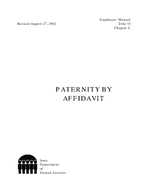 Paternity Affidavit Form