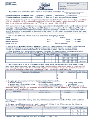 Louisiana Medicaid Application PDF  Form