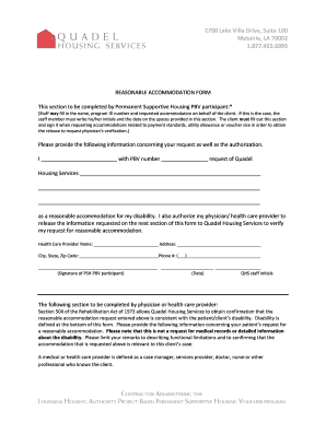 Ada Accommodation Request Form Template