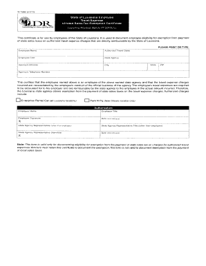 Louisiana Sales Tax Exemption Form PDF