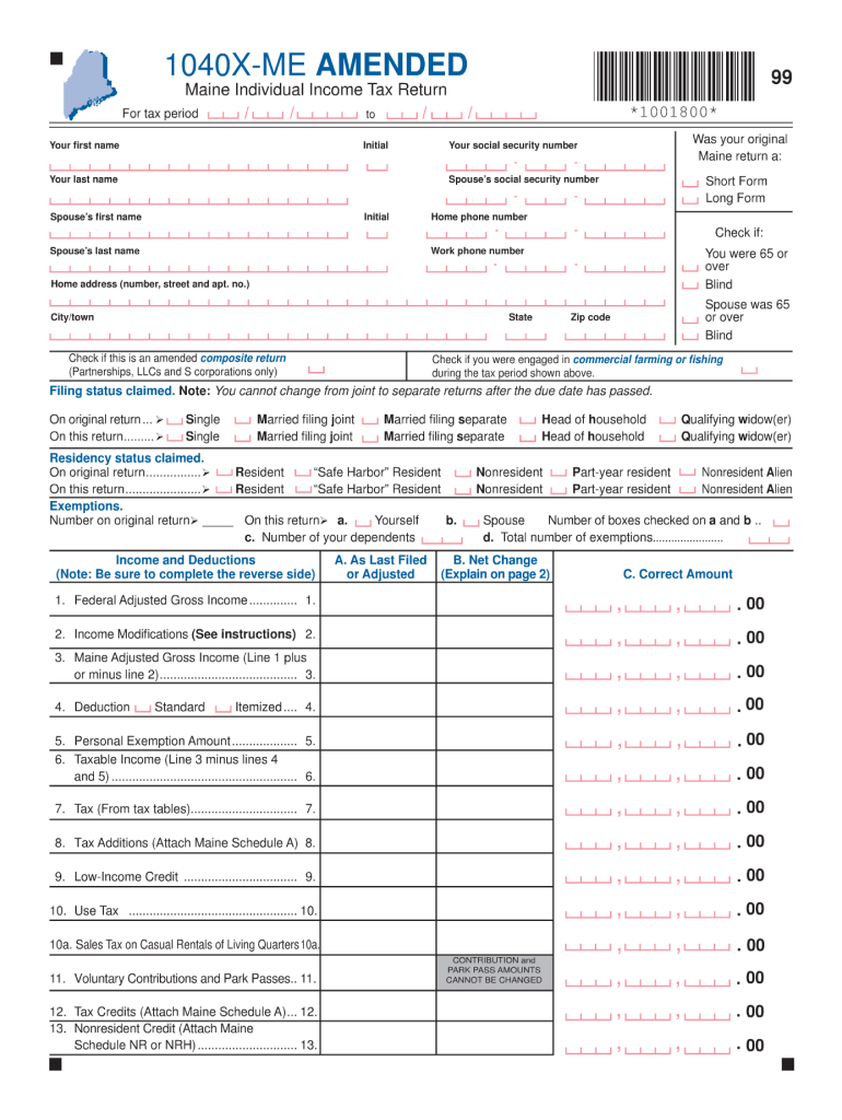  1040x Me Amended Form 2012