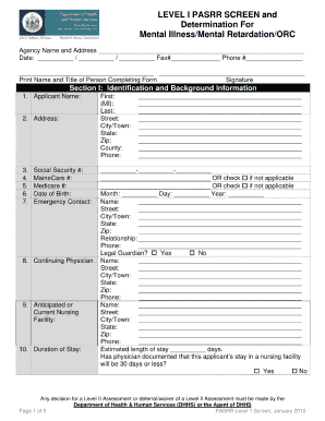 Pasrr Maine  Form