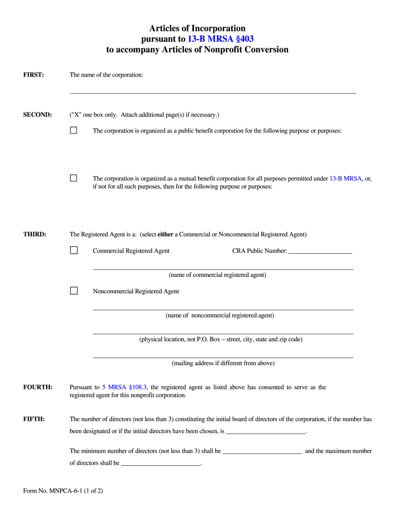 Maine Mnpca 6 Form