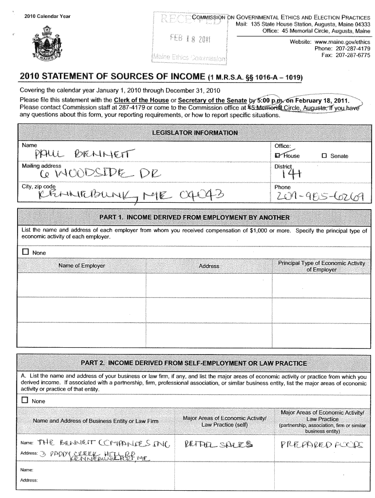 'ii'i>N GOVERNMENTAL ETHICS and ELECTiON Pi    Maine  Gov  Maine  Form