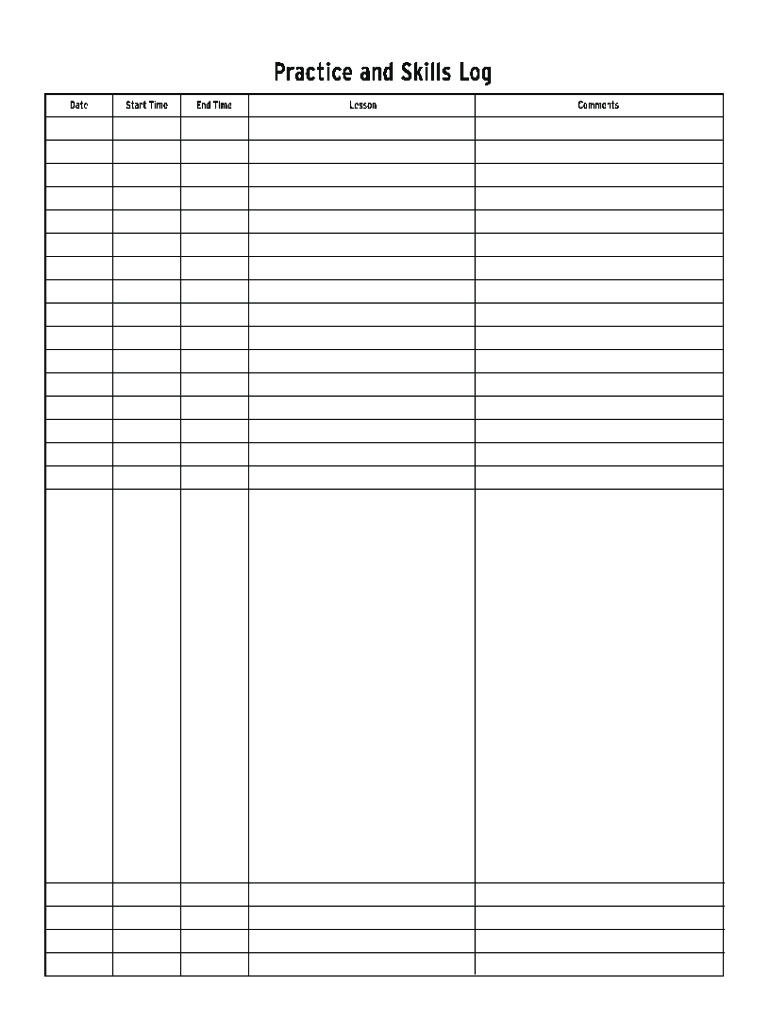 Mva Driving Log  Form