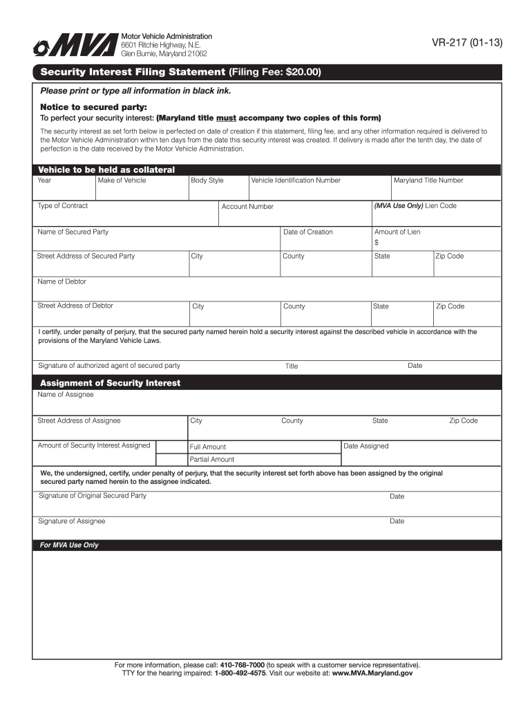 Get and Sign Vr 217 Form 2009-2022