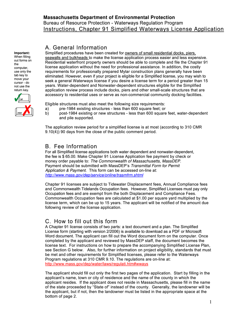 Waterways Permit Applications Ma  Form