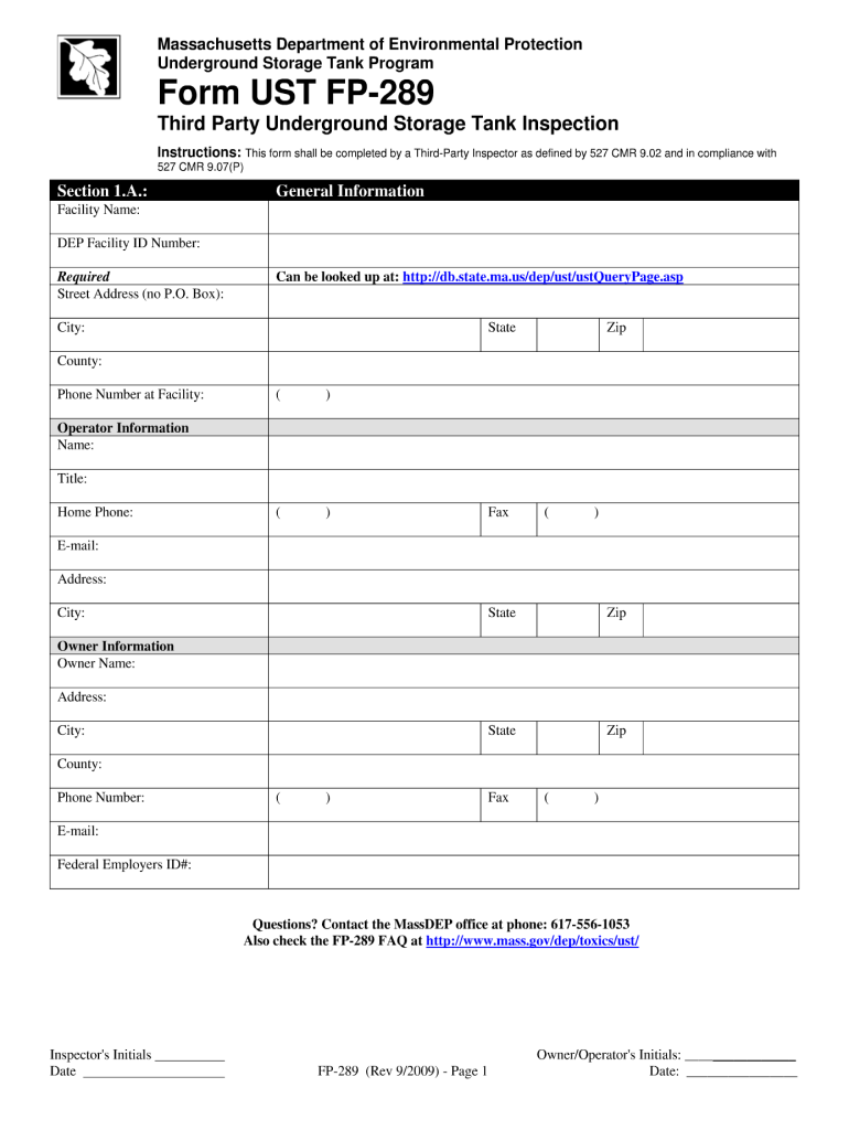 Ma Dep Fp289  Form