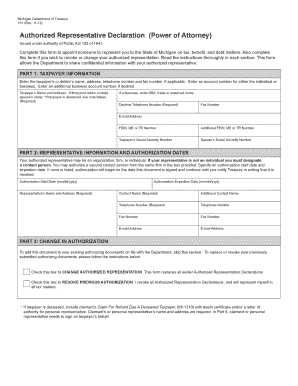 Michigan Power of Attorney Form 151