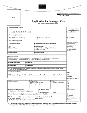 Austria Visa Application Form PDF Fill in Online