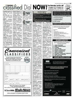 Class 13 08 11class FINAL October Gulf Daily News  Form