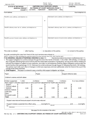 Michigan Foc 10a Form