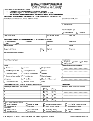 Bcal 259 Form