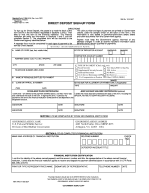 Standard Form 1199a