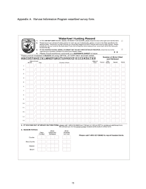 Alabama Migratory Bird Stamp  Form