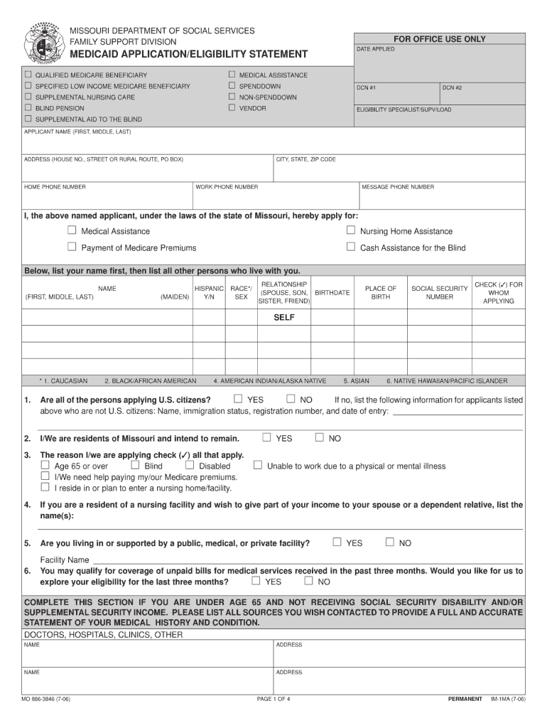 Missouri medicaid application - Fill Out and Sign ...