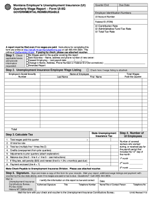 Get and Sign Montana Form Ui 5 Fillable 2013-2022