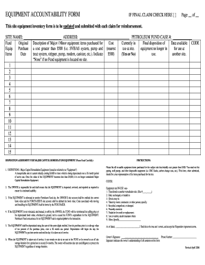 Accountability Form PDF