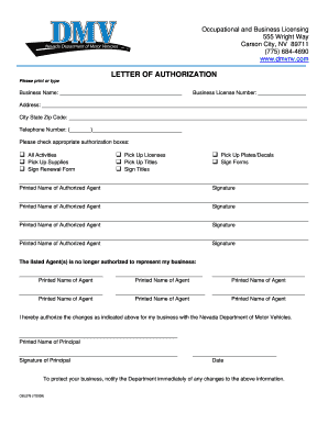 Authorization Letter to Claim Plate Number  Form