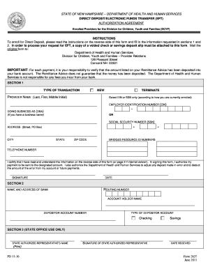 Nh Transfer Form