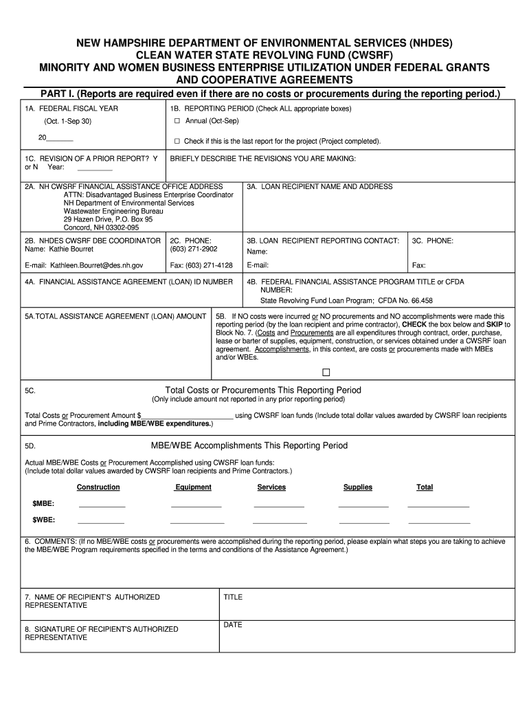 Instructions  New Hampshire Department of Environmental    Des Nh  Form
