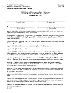  Nh Form Provider 2009