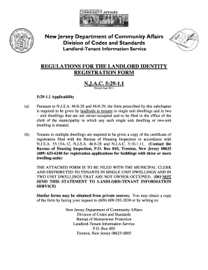 Landlord Identity Registration Form