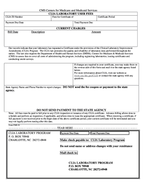 Print Copy of Clia Certificate  Form