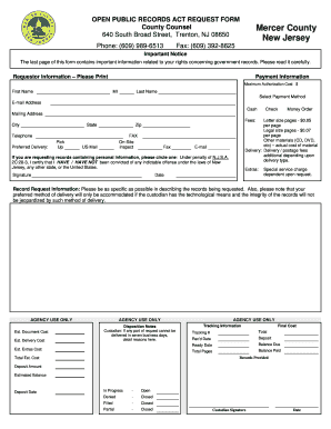 Nj Opra Fillable Form