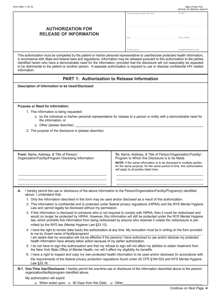  Omh Forms 2010-2024