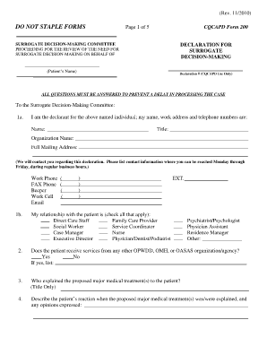 Cqcapd Form 200