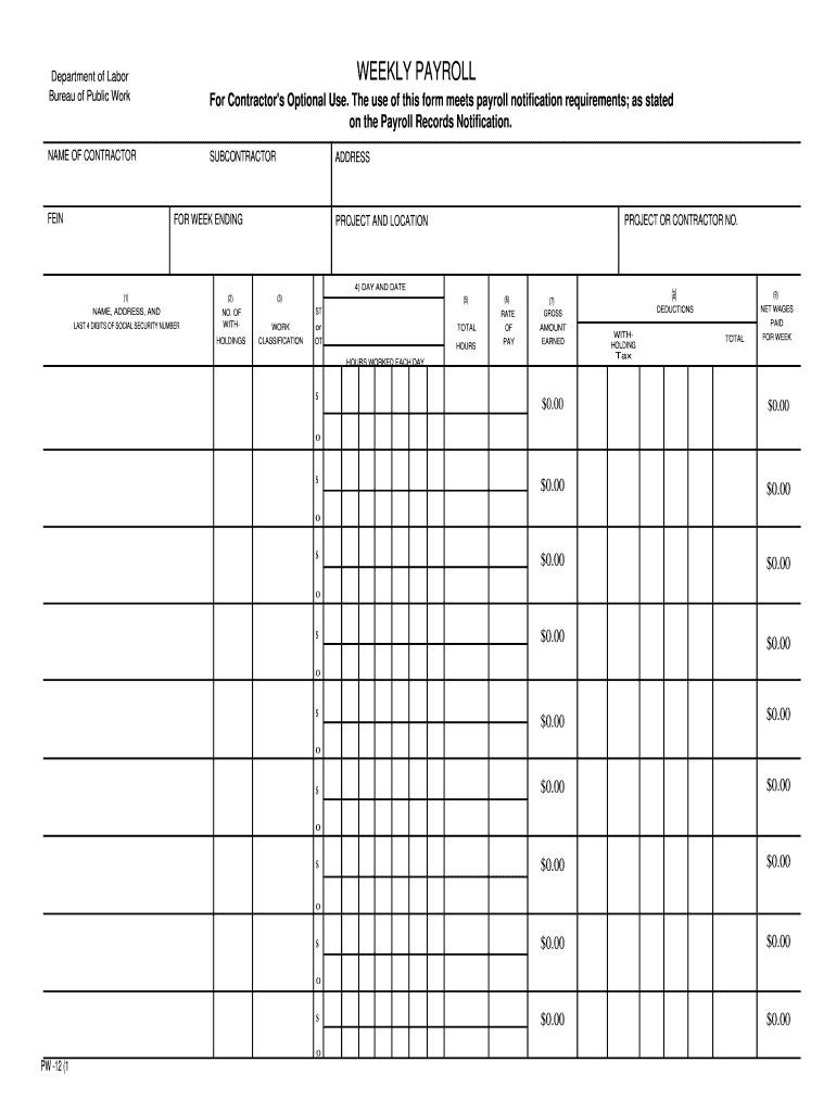 Certified Payroll Forms Ny