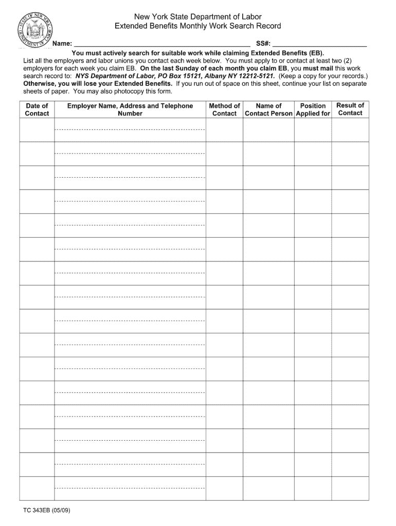  Tc 343eb Form 2009-2024