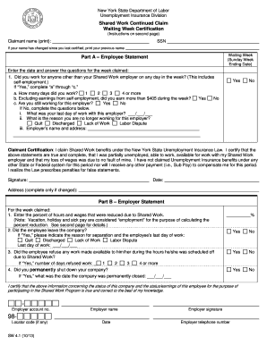 Unemployment Labor Form