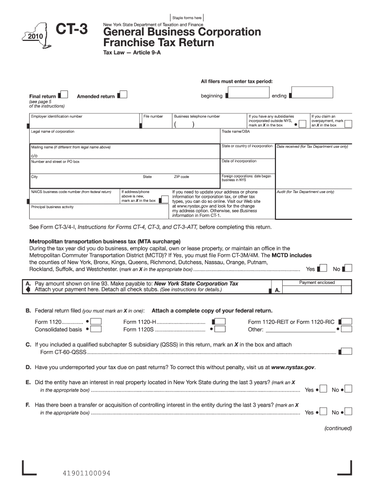  Ct 3 Form 2020