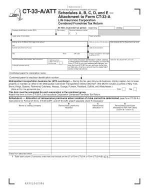 Form CT 33 AATT Tax Ny