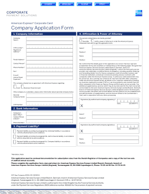 Company Application Form Ans Gning Om Firmakonto