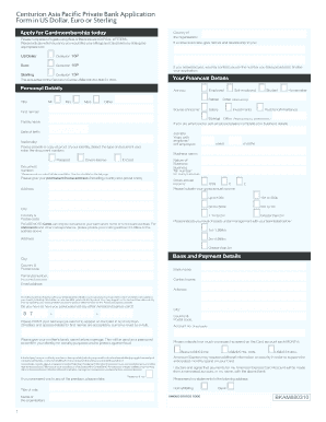 BANK CENT ASIAPACIFIC AUM BAU 23213 New T&amp;Cs  Form