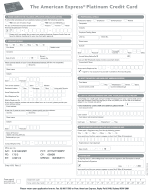 Please Ensure All the Application Details Are Completed to Speed Up the Application Process and Mail to American Express Interna  Form