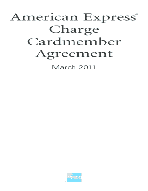 American Express Blue Cardmember Agreement PDF Form