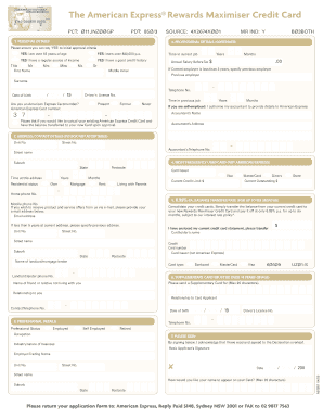 Credit Card Form Block Letters