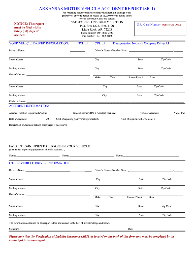 Arkansas RMV Forms