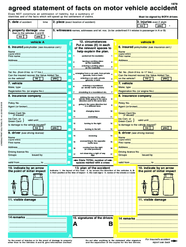 European Accident Form PDF